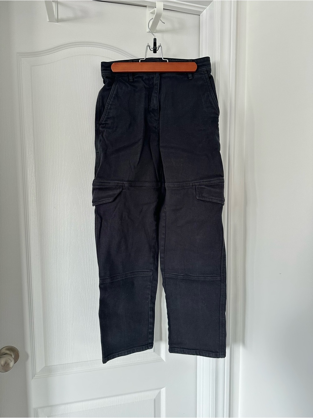 Wilfred Black Cargo Tapered-Leg Pants